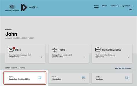 mygov username